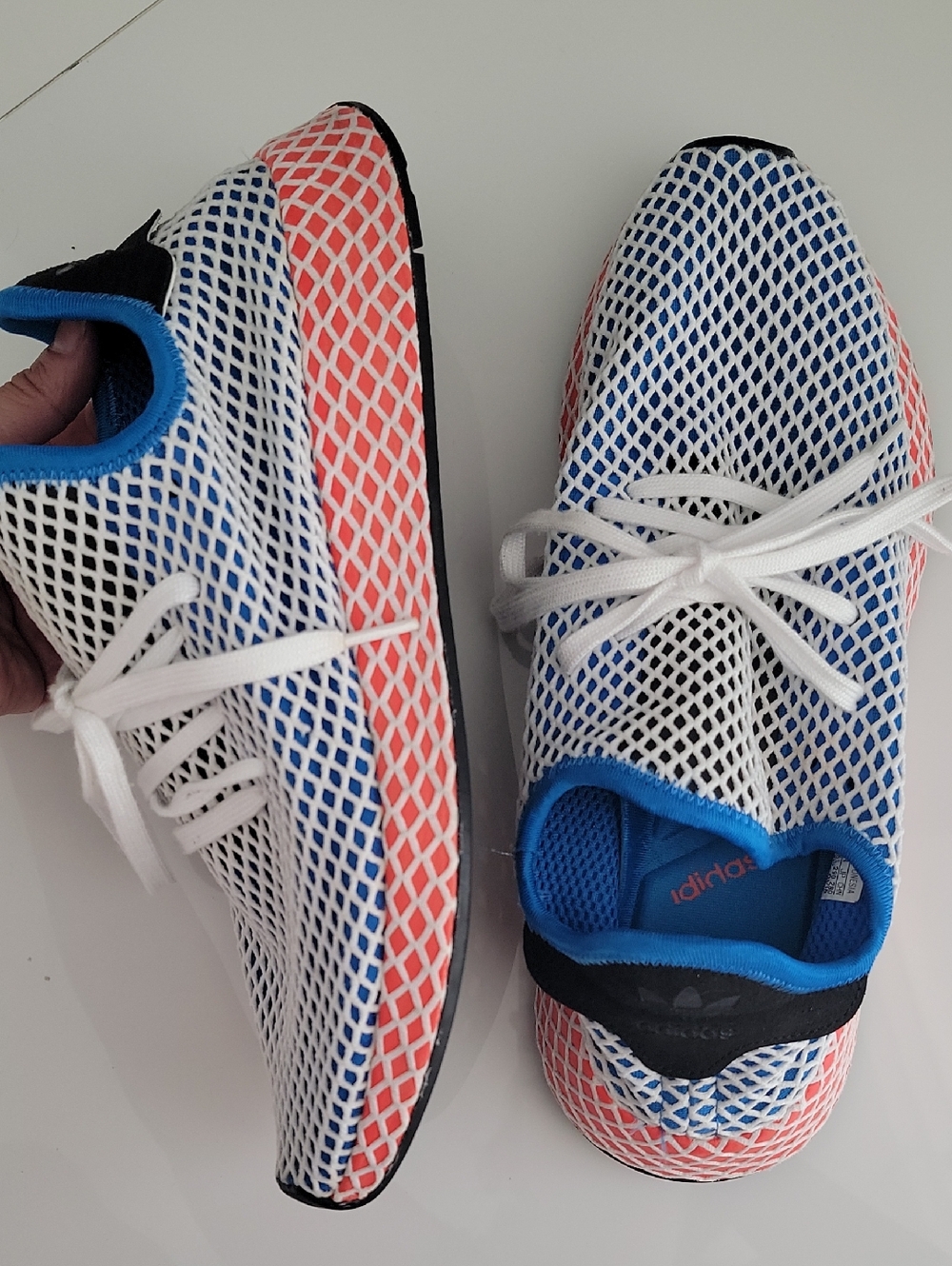 Adidas Deerupt Runner “Blue Bird” | Men’s Size 11 | White Blue Red Mesh Sneakers